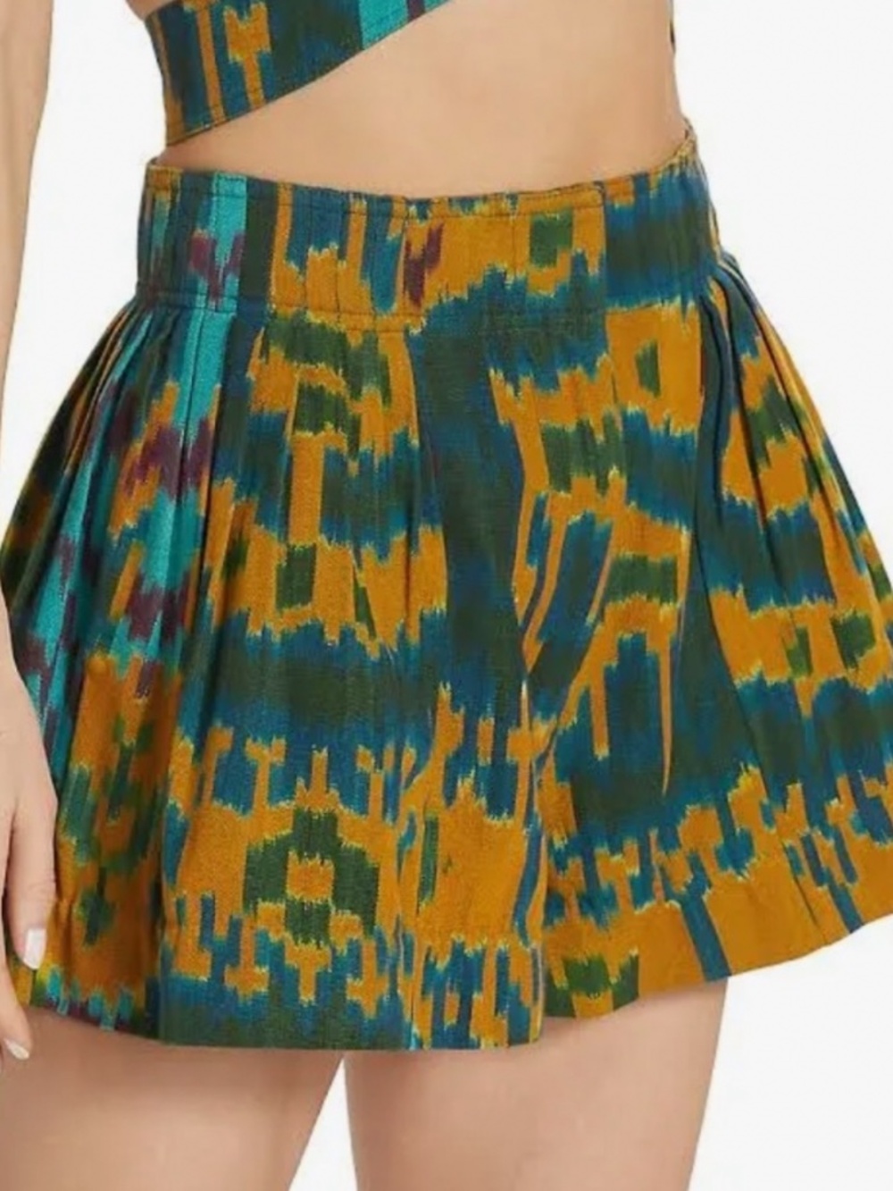 Ulla Johnson Jaya Ikat print shorts